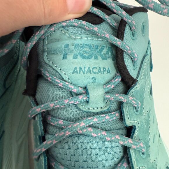 Hoka One One Anacapa 2 Low GTX Gore-Tex Women 9 B Waterproof Hiking Teal 1142830 - Picture 6 of 12
